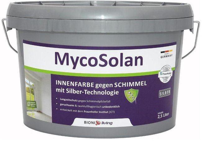 Anti-Schimmel-Farbe Testsieger – Bioni MycoSolan Innenfarbe gegen Schimmel (2,5 Liter) Anti-Schimmel-Farbe Testsieger – Bioni MycoSolan Innenfarbe gegen Schimmel (2,5 Liter)
