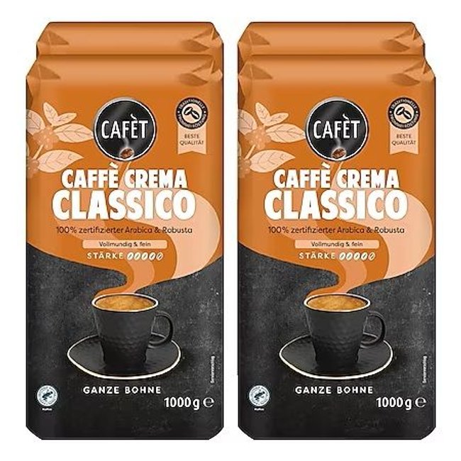 Kaffeebohnen-Test - Cafét Netto Caffé Crema Classico Kaffeebohnen-Test - Cafét Netto Caffé Crema Classico