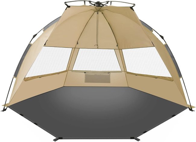 Strandmuschel von Tagvo in der Farbe Khaki Strandmuschel von Tagvo in der Farbe Khaki