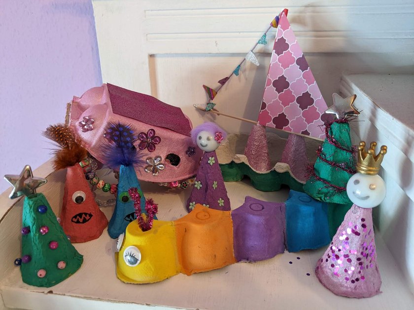 Basteln mit Eierkartons: 10 süße Upcycling-Ideen für Kinder