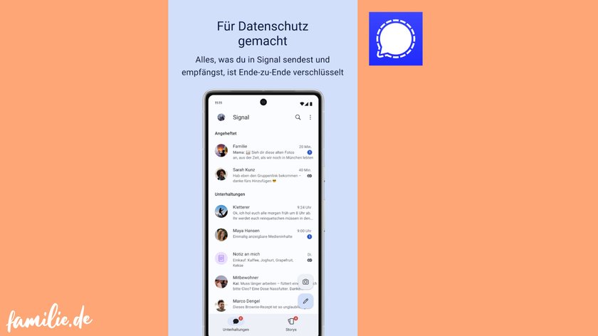 Apps für Senioren - Messenger Apps Signal