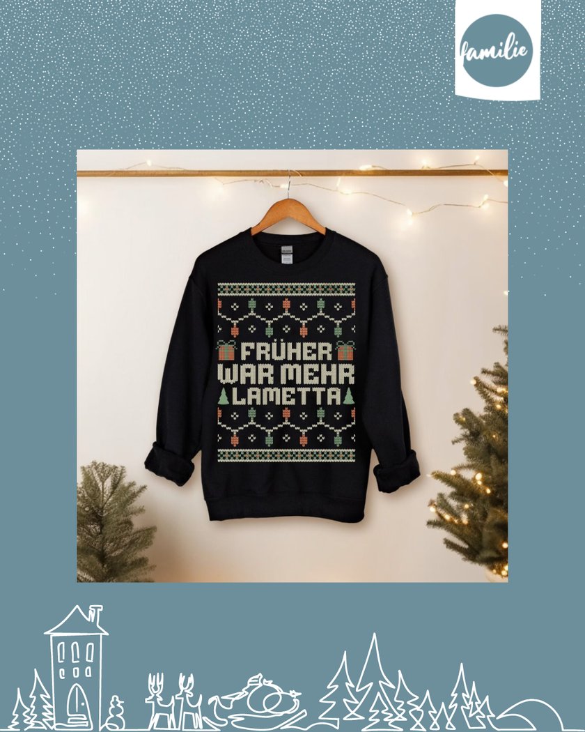 Hässliche Weihnachtspullover - Lametta
