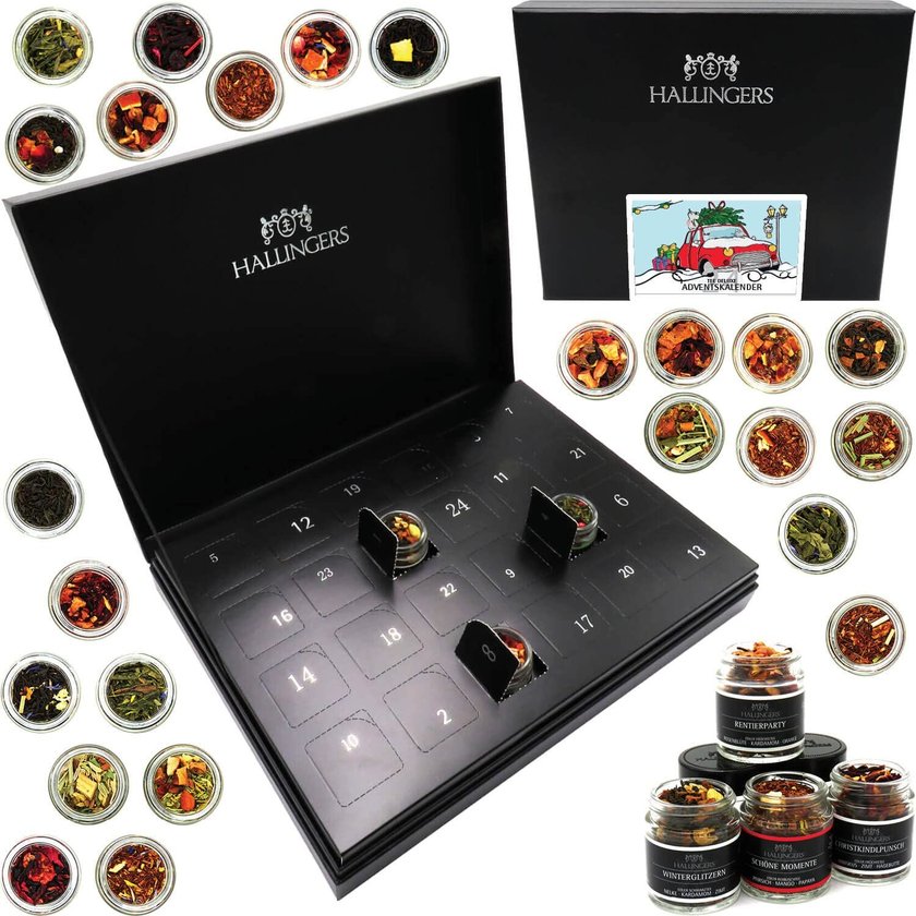 Ausgefallener Adventskalender mit Tee