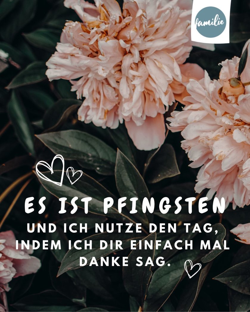 Pfingstgrüße: Danke