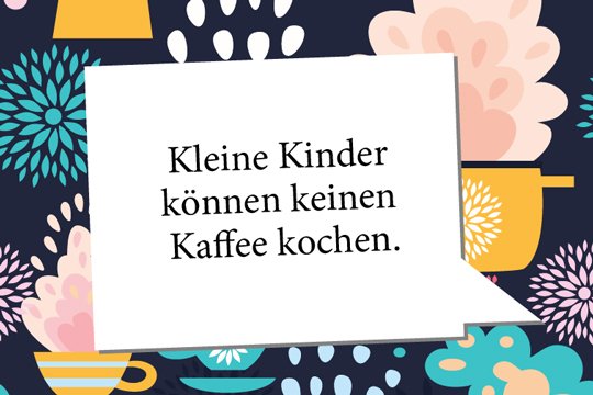 Zungenbrecher: Kleine Kinder