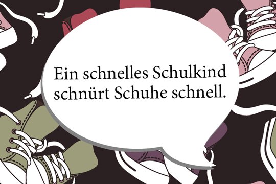 Zungenbrecher: Ein schnelles Schulkind