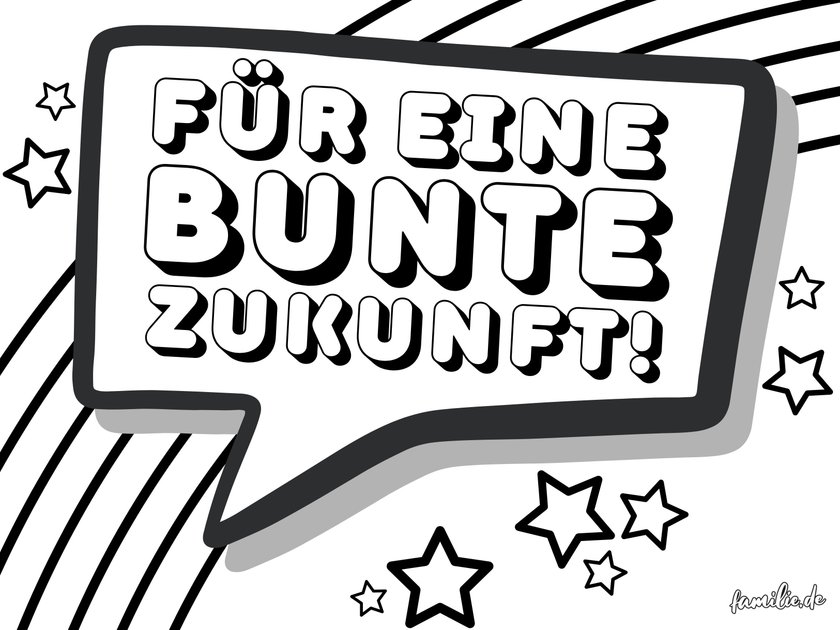Anti-Rassismus-Plakat-Vorlagen Bunte Zukunft