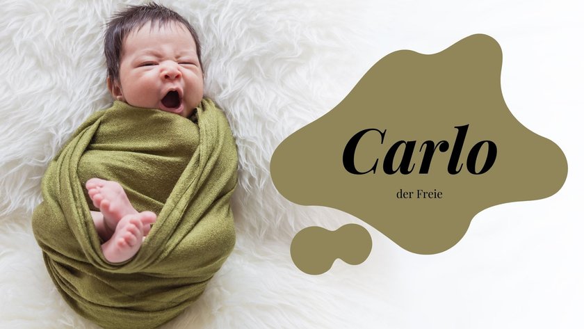 Diese 30 tollen Jungennamen enden auf O: Carlo